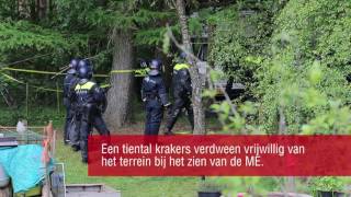 ME ontruimt kraakpand in Tilburg