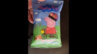 Детские влажные салфетки Peppa Pig для сайта отзовик