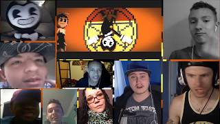"Build Our Machine" | Bendy And The Ink Machine Music Video (by EnchantedMob) [REACTION MASH-UP]#11