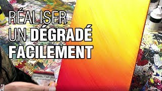 Comment faire un dégradé avec de la peinture acrylique ?
