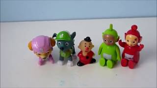 TELETUBBIES en Paw Patrol eten chips