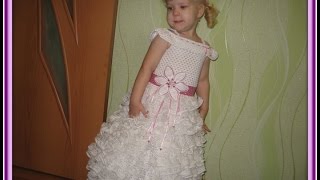 Вязаные платья для дочек. Beautiful crochet dresses for girls
