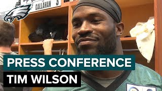 WR Tim Wilson on Nailing His Tryout & Preparing in Philly for Camp | Eagles Press Conference