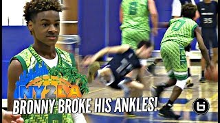 LeBron James Jr BREAKS Defender's Ankles! Rayvon Griffith Hits The Mean Dunk at NY2LA Debut!