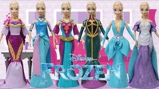 Play Doh 6 Styles Dresses ELSA Disney Princess Inspired Costumes