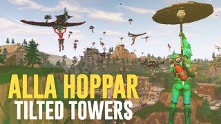 ETT GAME DÄR ALLA LANDAR I TILTED TOWERS! (HELT GALET) - FORTNITE PÅ SVENSKA