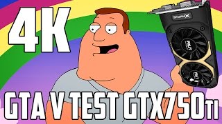 GTA 5 in 4K (3840x2160) GTX750ti Hardcore FPS Test [MSI Afterburner]