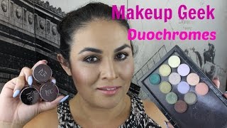 Makeup Geek Duochrome Collection and Swatchees