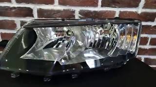 Шкода Октавия А7 Skoda Octavia A7 Фара передняя с регулятором мотора внутри черная Depo