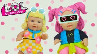 SE EU FOSSE UMA LOL SURPRISE | CONFETTI POP COM MEGIE E MIA - Lilly Doll