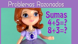 Sumas y restas para principiantes - Sofia the First aprende problema razonado.