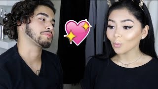 Boyfriend Does My Makeup Challenge | Daisy Marquez