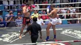 Majid Fallah (Tiger Muay Thai) vs Robin (Manop Gym) @ Bangla Boxing Stadium 19/7/2013