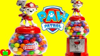 Paw Patrol Marshall Gumball Candy Dispenser LEARN Colors with Gumballs