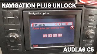 AUDI NAVIGATION PLUS code unlock ввод кода магнитола Ауди А6