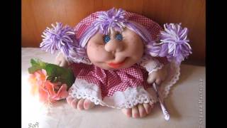 Веселые куклы из капроновых колготок. Поделки из чулков