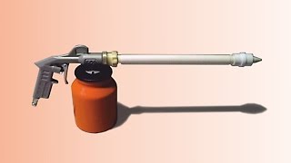 Powder paint sprayer - трибораспылитель, который на 100% прокрашивает сложные детали.