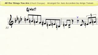 All The Things You Are - Jazz Accordion Sheet Music