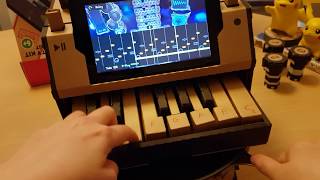 Cover of PUBG theme on Nintendo Labo piano with butt pan.