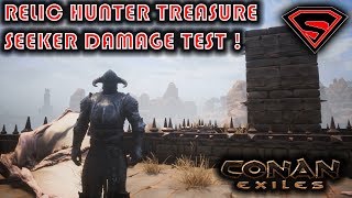 CONAN EXILES RELIC HUNTER TREASURE SEEKER THRALL DAMAGE TEST (FIGHTER, ARCHER & ORB THROWER)