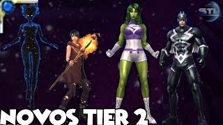 Novos TIER 2 [Irmã Grimm,Raio Negro,Shulk e Singularidade] - MARVEL Future Fight
