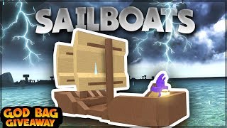*NEW* SAILBOATS, REMOVED GOD BAG CRAFTING? (God Bag Giveaway) | Roblox: Booga Booga