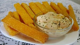 POLENTA FRITA SEQUINHA E CROCANTE com CozinhandoComNane :)