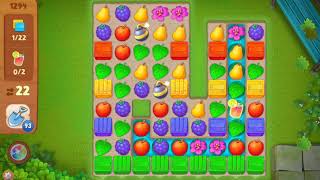 Gardenscapes Area 7 Day 4 Super Hard Level 1294