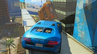 GTA 5 Funny Moments - Insane Fails, Deaths, Stunts & More (GTA V Online Stunts Gameplay)