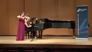 Alina Ming Kobialka at the Elmar Oliveira International Violin Competition