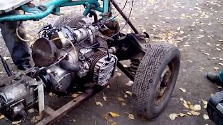 Самодельный квадроцикл из Москвича и К -750