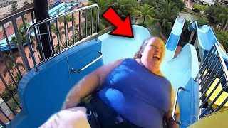 10 Самых Безумных фейлов на водных горках в Аквапарках (Лучшие & Смешные фейлы)