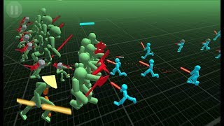 ► Stickman Simulator Battle of Warriors (Neon Warriors Games) Stickman Battle Simulator Fight
