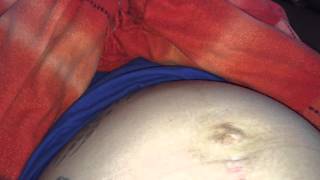 Baby bewegt sich im Bauch, baby moving inside belly, Kindsbewegungen,36ssw