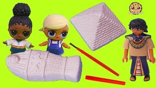 LOL Surprise Dolls Egypt Treasure Hunt ! Digging for Gold
