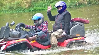 ПОКАТУШКИ НА КВАДРОЦИКЛАХ.  ТРИ УТОПЛЕННИКА часть первая.