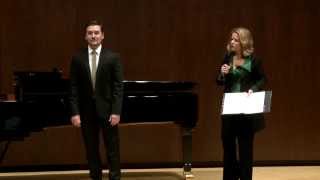 Renée Fleming Master Class, February 13, 2014: Miles Mykkanen and Dimitri Dover