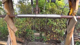 Как опустить кольца в колодец.