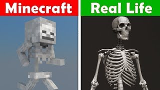 MINECRAFT SKELETON IN REAL LIFE! Minecraft vs Real Life animation CHALLENGE