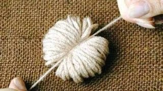 Как сделать коврик из помпонов