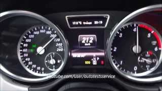 Mercedes ML250 CDI W166 0-100 0-200 0-210 vmax Beschleunigung Tachovideo Test