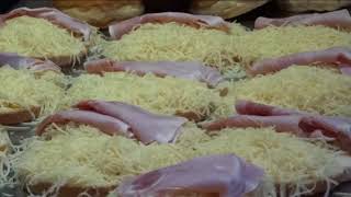 Raclette Cheese, Toasted Cheese Sandwich in Borough Market London