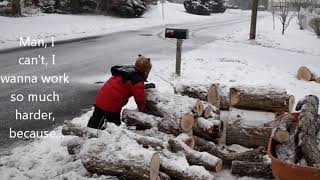 Abominable Snow Max moves wood