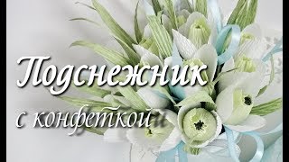 МАСТЕР -  КЛАСС ПОДСНЕЖНИК С КОНФЕТКОЙ