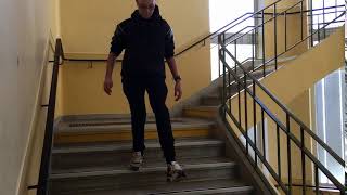 Prothèse fémorale - Descente d'un escalier (1/2)
