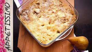 Грушевый насыпной пирог за 5 минут / Bulk Pear Pie / 5 minute dessert
