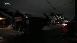 Live from Japan after heavy snow causes travel chaos and power outages