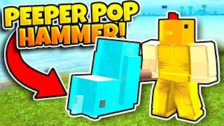 Booga Booga NEW WEAPON! *Peeper Pop Hammer is INSANE!*