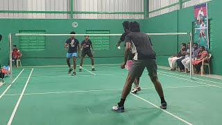 VEERAPANDY BAGAVATHY Vs SANTHOSH KATHIR Men Doubles Main Draw State senior Badminton Championship