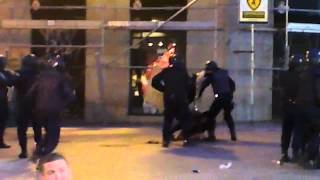Madrid, protesto e violência em Puerto del Sol